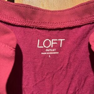 LOFT Women's Top in Rich Burgundy